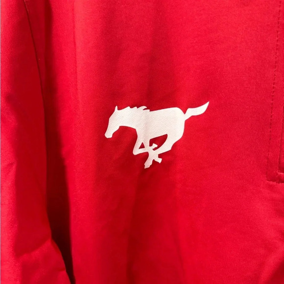 Calgary Stampeders TEAM ISSUED CFL Football Warm Up Performance Pullover - Picture 3 of 10